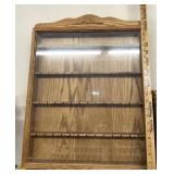 Large wooden spoon display cabinet
