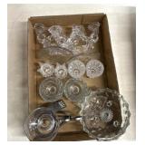 Glass candle holders