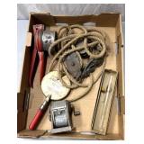 Rope and pulley/juicer/thermometer/vintage