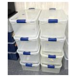 8 clear totes