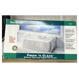 Window fan with fish air filter