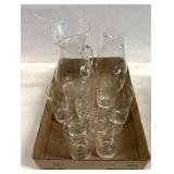 Vintage glasses and pitchers