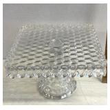 Fostoria American Square Pedestal Cake Stand