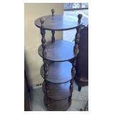 Retro wooden shelving 46 inches tall