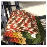 Retro throw blankets