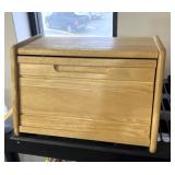 Wooden bread box