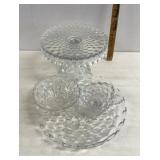 Fostoria American round pedestal cake stand Other