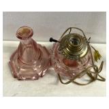 Purple glassware lamp