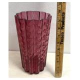 Purple glass vase