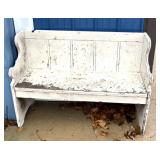 48 inch wide primitive wooden bench