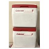 2 Coleman personal eight coolers