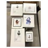 Precious moments snowman figurines