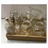 Vintage glass jars