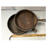 2 cast-iron skillets need to be seasoned