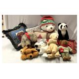 Christmas stuffed animals/pillows.