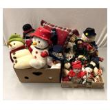 Snowman stuffed animals.