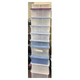 11 plastic containers