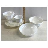 Milk, glass cake platter/bowls/other