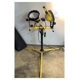 Construction light, one side out missing some