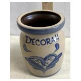 Decorah, Iowa stoneware jar BBP