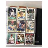Variety of retro baseball cards