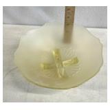 Vintage yellow depression, glass 9 inch bowl