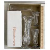 Miniature crystal vases