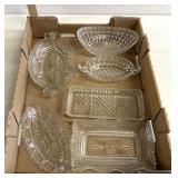 Glass service dishes