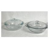 2 pyrex bakeware