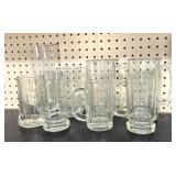 Glass beer mugs