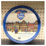 Retro old style beer metal service tray