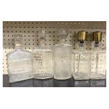 Unique glass decanter/bourbon/scotch/other