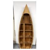 Canoe themed shelf