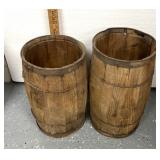 2 western theme barrels