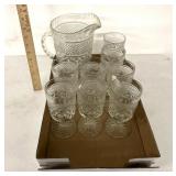 Wexford vintage anchor hockey  8 matching glasses