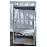 Plastic shelving unit missing one Rod