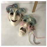 Porcelain Mardi Gras masks