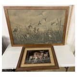 Vintage duck/deer themed prints