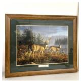 Whitetails and sunrise by James Hautman