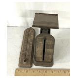 Vintage thermometer/scale