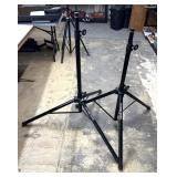2 on stage stands tripod speaker stands
