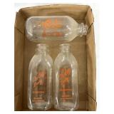 Minnesota/Wisconsin glass milk bottles