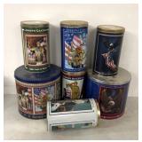 Patriotic tins