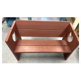 Primitive wooden bench 4 foot wide