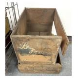 Vintage wooden crates with Advertising