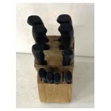 Kitchen knives with holder