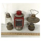 Vintage oil lamps