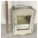 Primitive wall hanging medicine cabinet