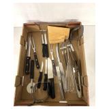 Kitchen knives and utensils