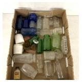 Vintage glass medicine bottle/other